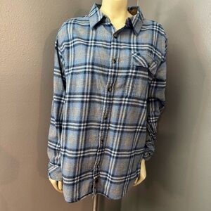 Legendary Whitetails Light Blue Plaid Shirt